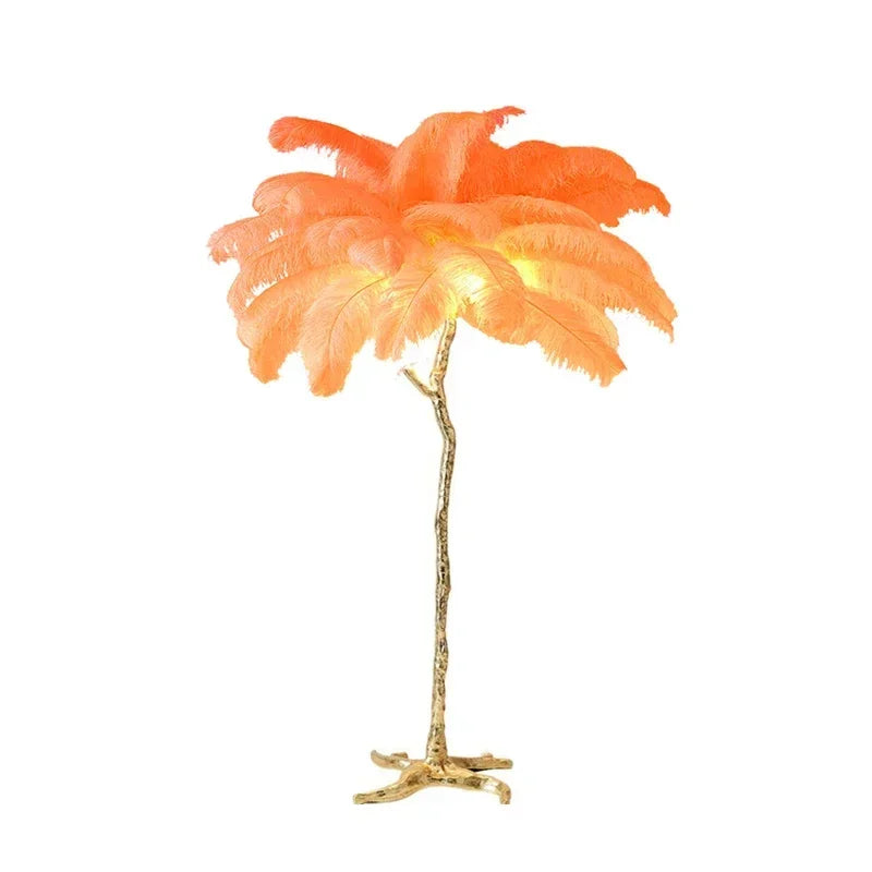 Lampadaire plume de salon luxe et design Maison de la Lumière
