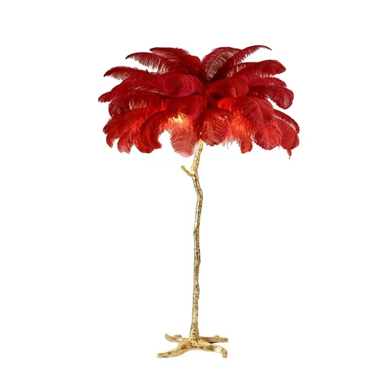 Lampadaire plume de salon luxe et design Maison de la Lumière