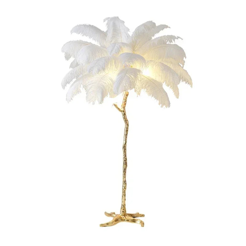 Lampadaire plume de salon luxe et design Maison de la Lumière