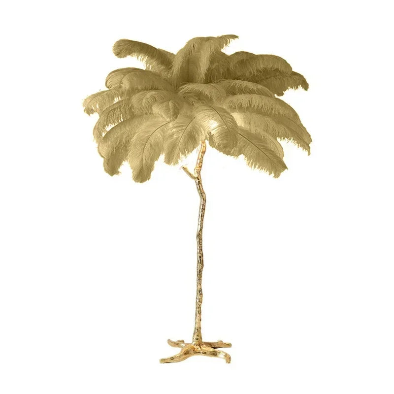 Lampadaire plume de salon luxe et design Maison de la Lumière