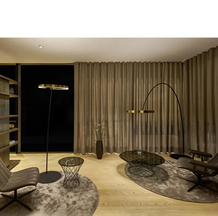 Lampadaire  salon design arc de lune Maison de la Lumière