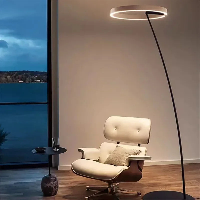 Lampadaire  salon design arc de lune Maison de la Lumière