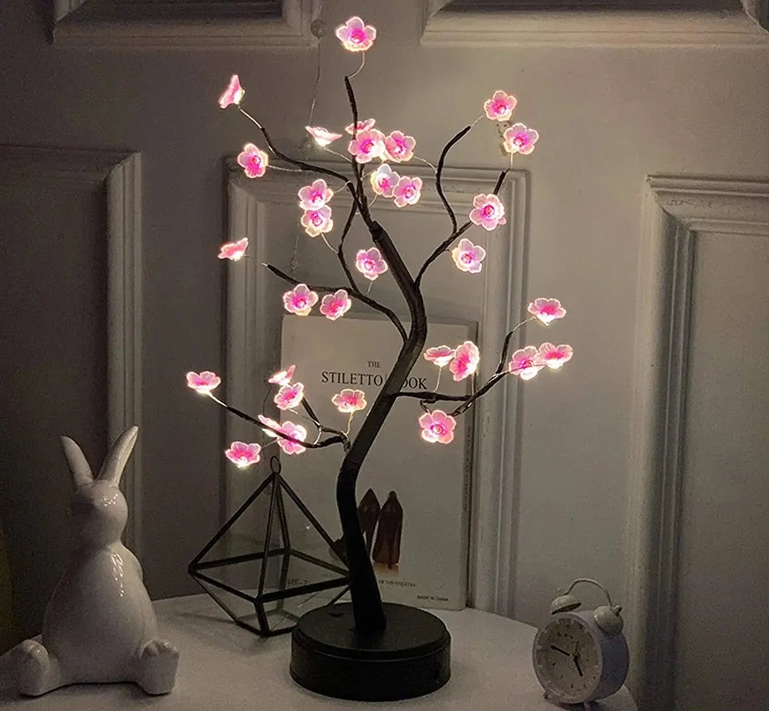 Lampe de chevet arbre sakura LED Rose Mon Luminaire™