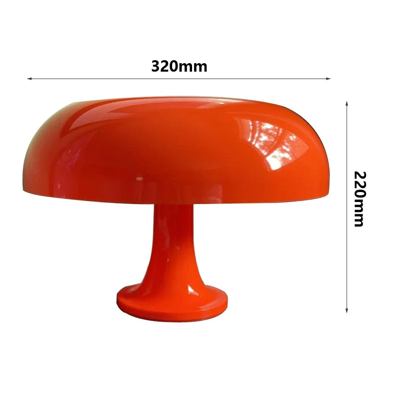 Lampe de chevet champignon retro orange Maison de la Lumière