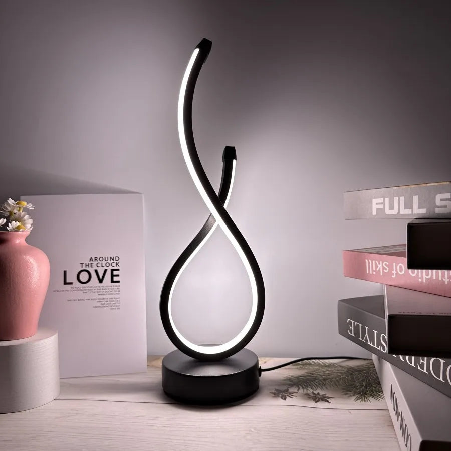Lampe de chevet LED design croisé lumière tricolore Mon Luminaire™