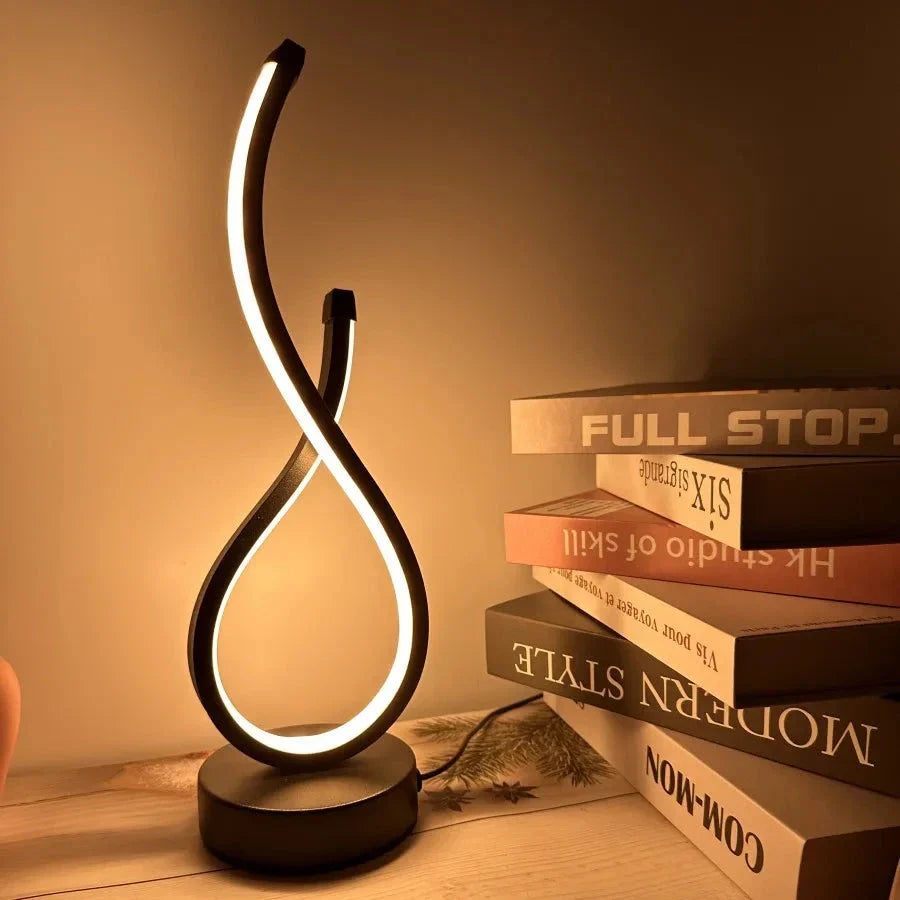 Lampe de chevet LED design croisé lumière tricolore Mon Luminaire™