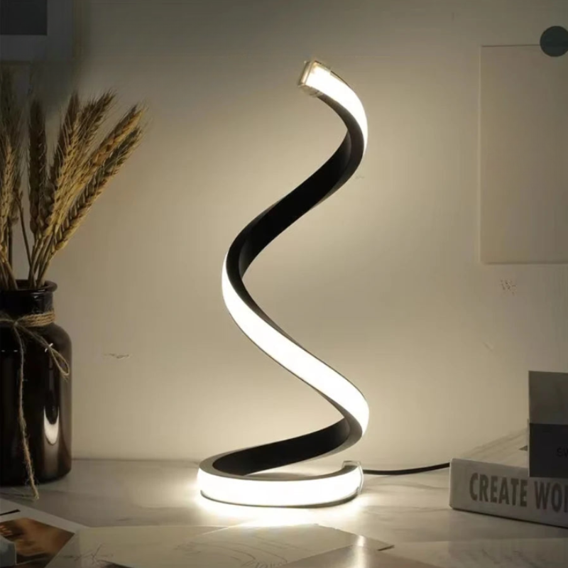 Lampe de chevet LED spirale design Mon Luminaire™