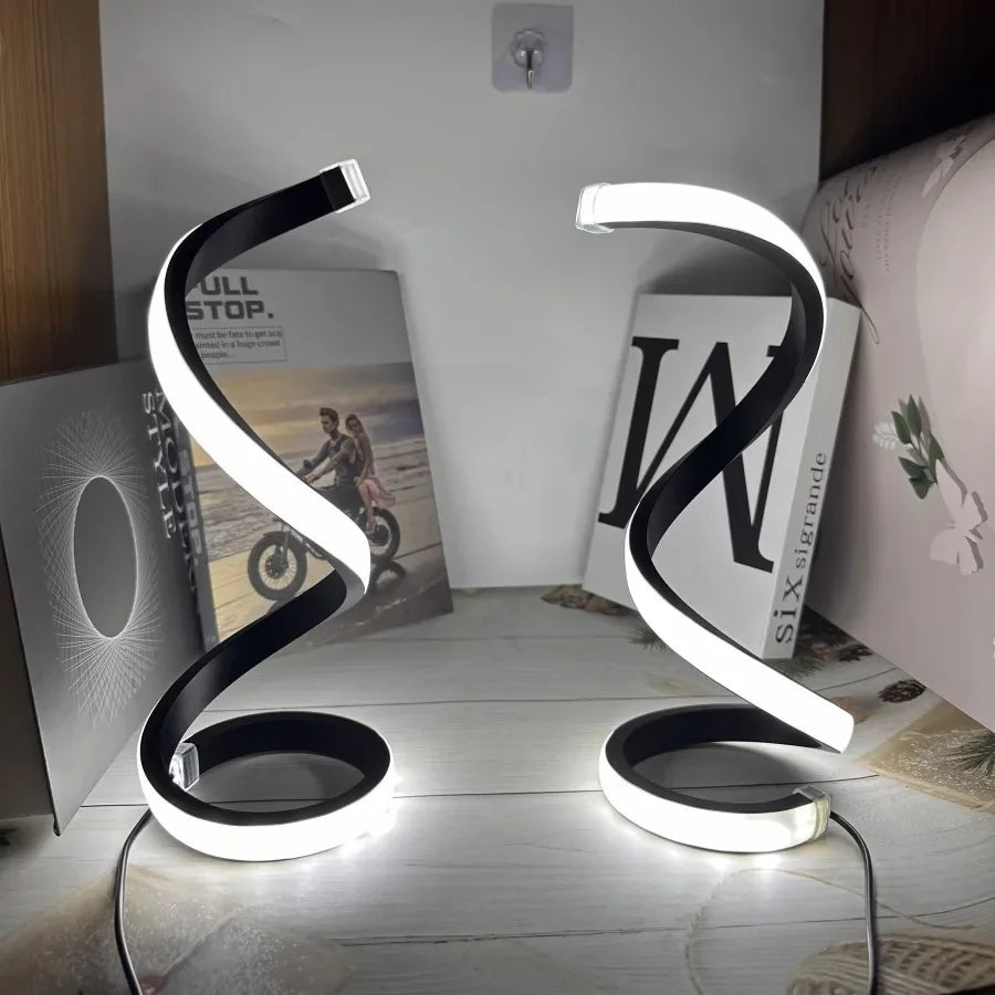 Lampe de chevet LED spirale design Mon Luminaire™