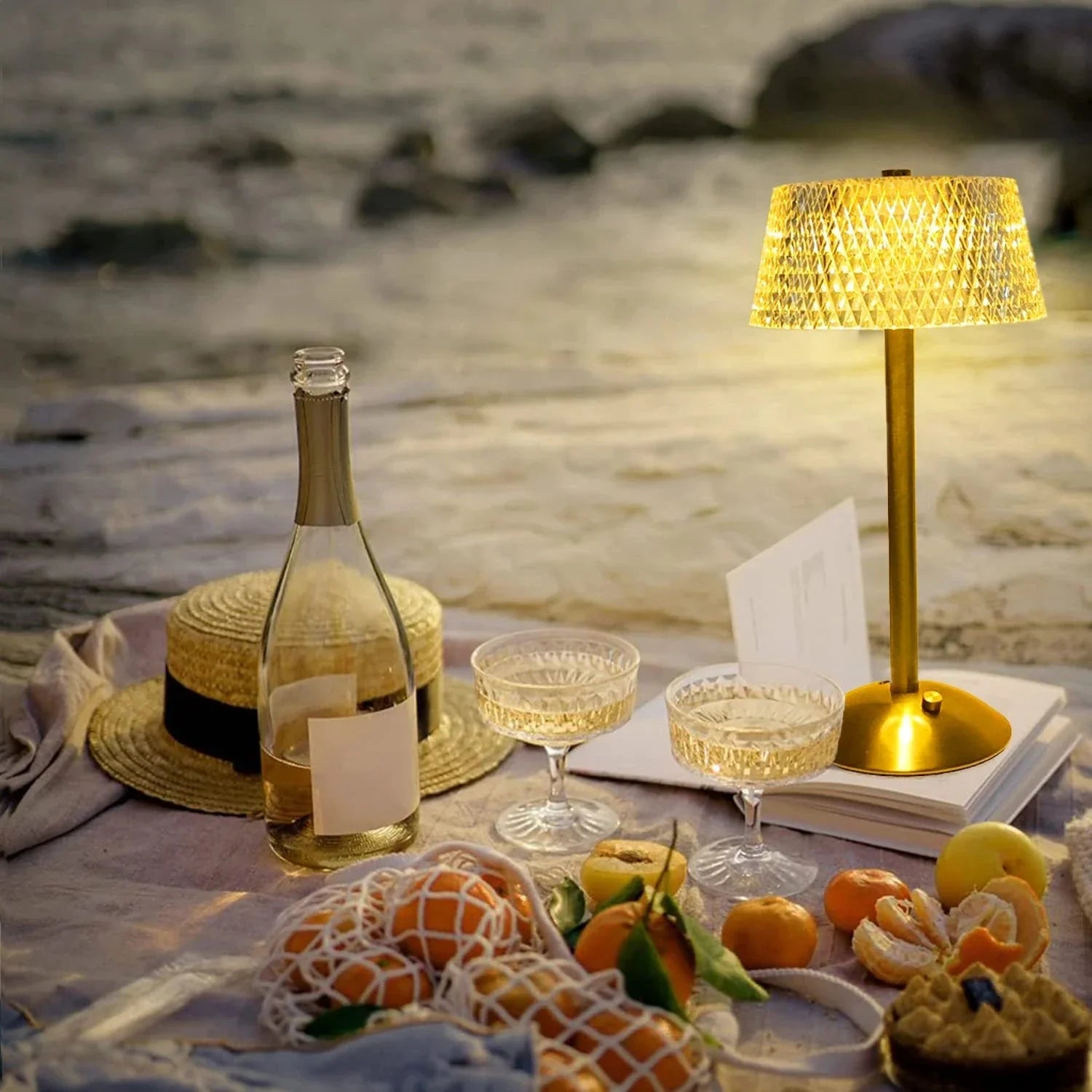 Lampe de chevet LED tricolore crystal rétro Mon Luminaire™