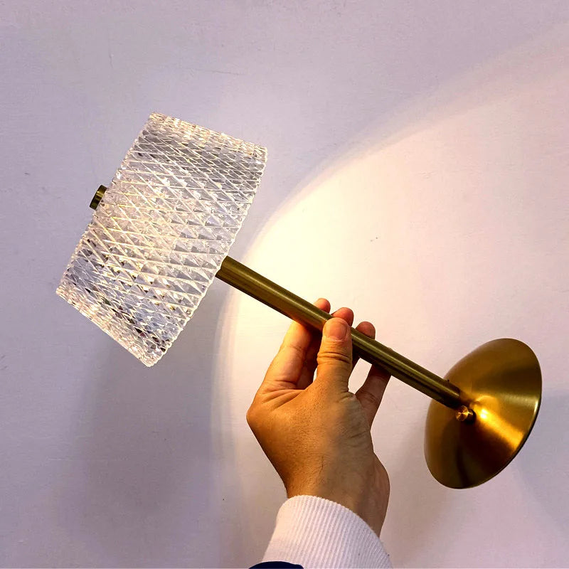 Lampe de chevet LED tricolore crystal rétro Mon Luminaire™
