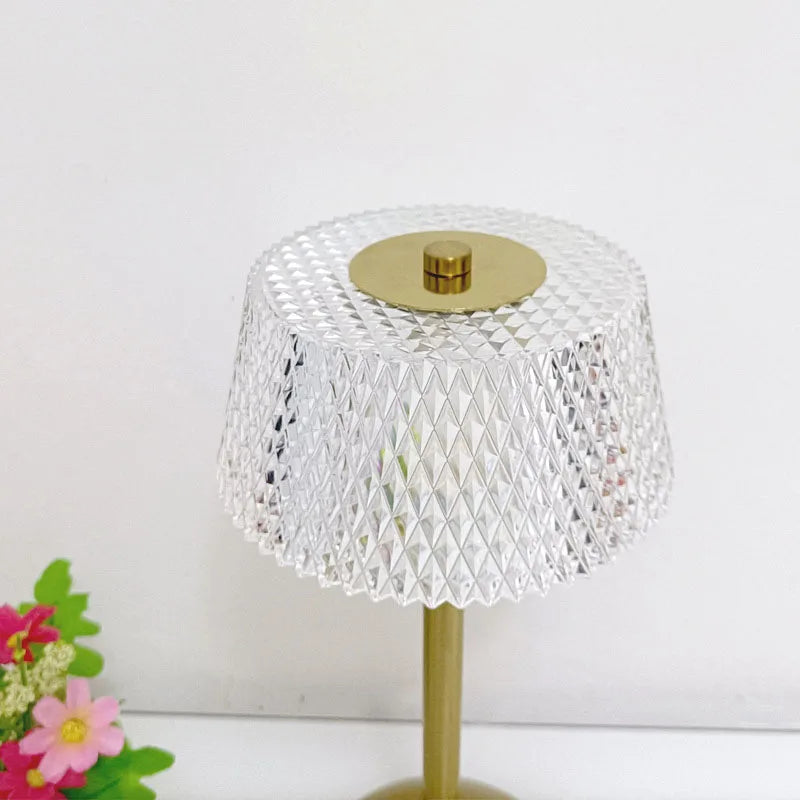 Lampe de chevet LED tricolore crystal rétro Mon Luminaire™
