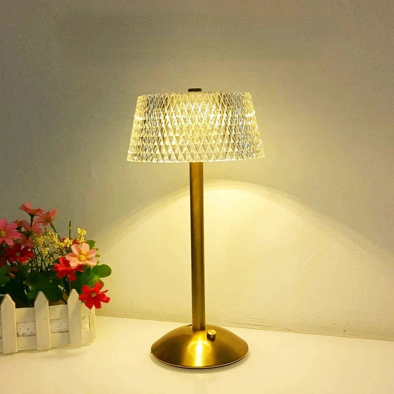 Lampe de chevet LED tricolore crystal rétro Mon Luminaire™