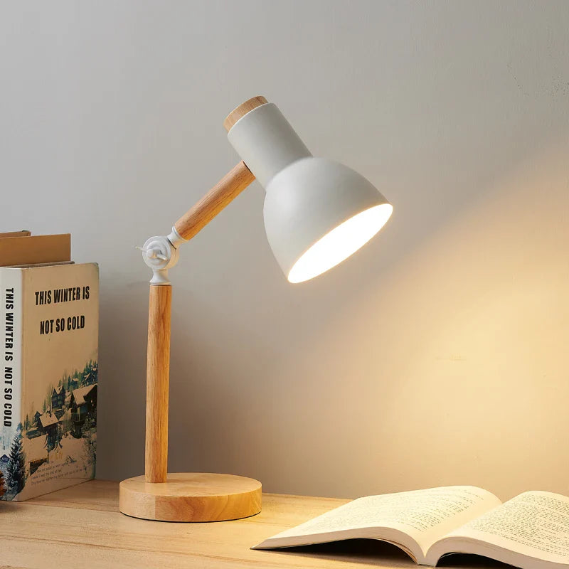 Lampe de table scandinave en bois moderne Blanc Maison de la Lumière