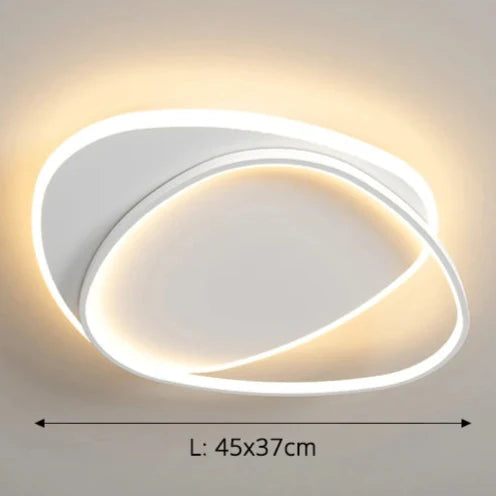 Luminaire plafonnier LED contemporain et élégant Rond blanc 45cm / Blanc chaud (2700–3500K) Mon Luminaire™