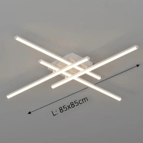 Luminaire plafonnier salon design et moderne 4 blanc 85cm / Standard Mon Luminaire™