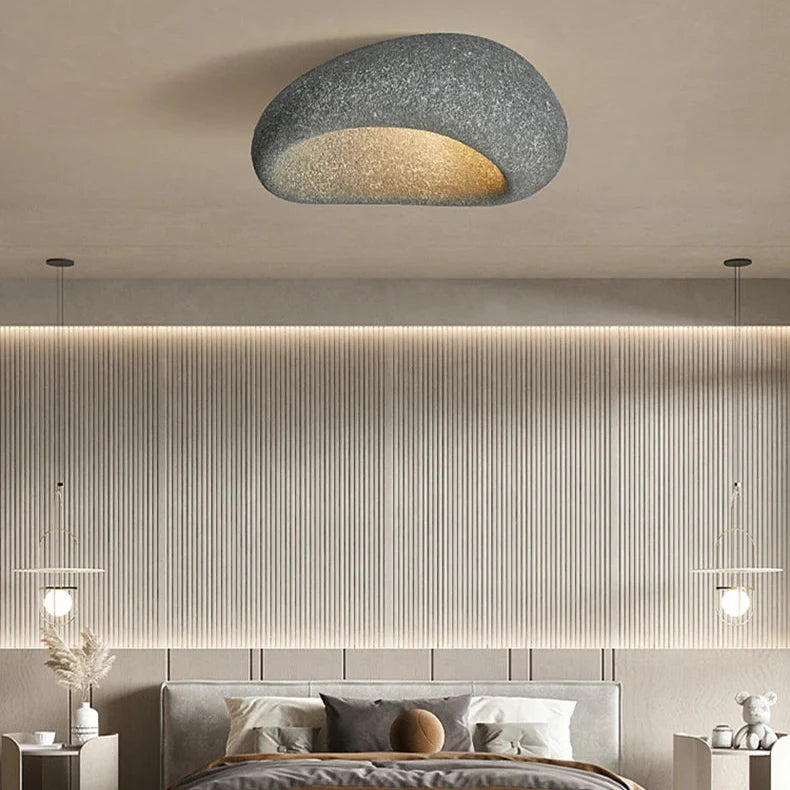 Luminaire plafonnier salon wabi sabi design Mon Luminaire™