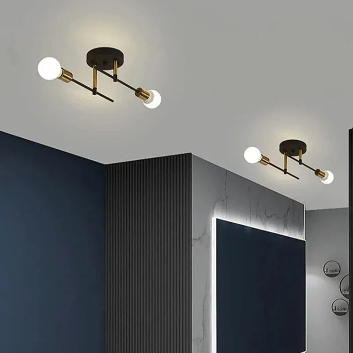 Luminaire plafonnier vintage double salon Mon Luminaire™