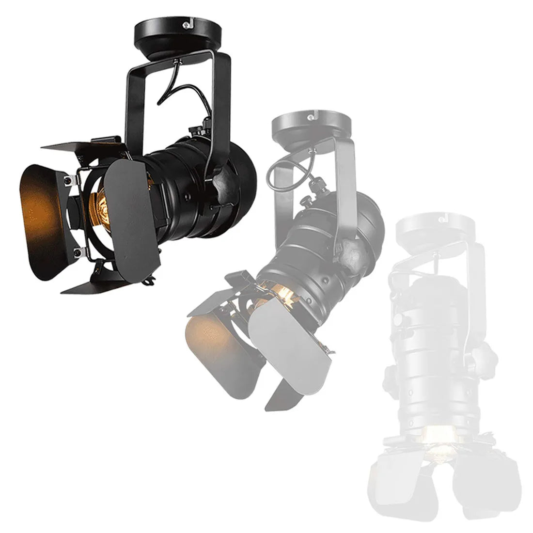 Luminaire plafonnier vintage LED noir Mon Luminaire™