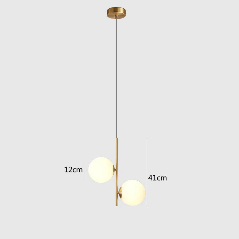 Luminaire suspension minimaliste et moderne Noir / 2 / Blanc froid Mon Luminaire™