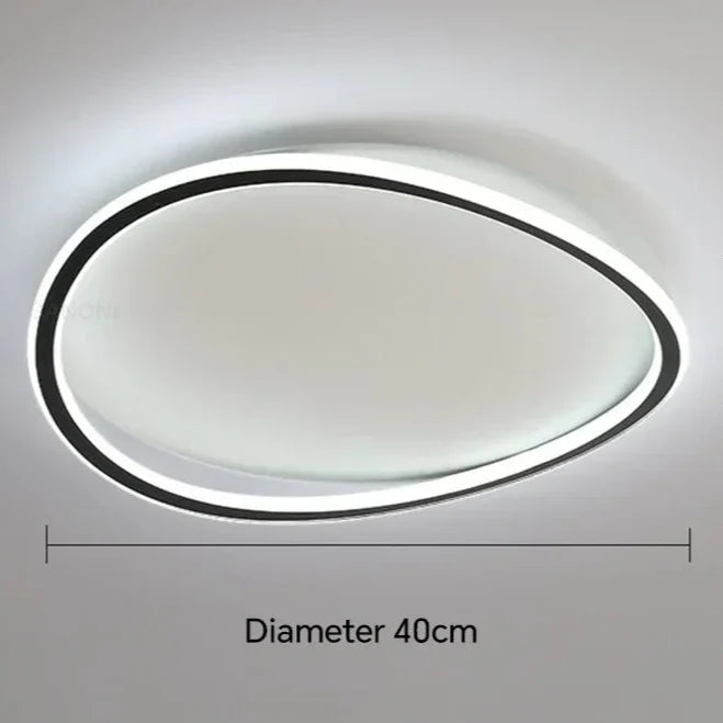Plafonnier chambre moderne en cercle relief Maison de la Lumière