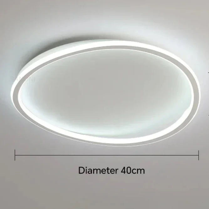 Plafonnier chambre moderne en cercle relief Maison de la Lumière