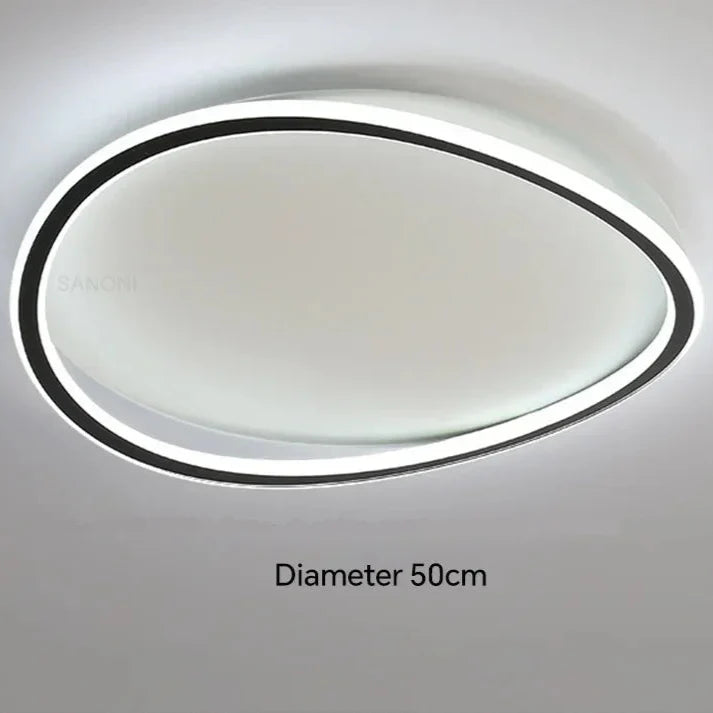Plafonnier chambre moderne en cercle relief Maison de la Lumière
