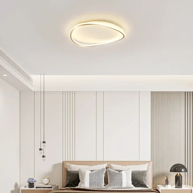 Plafonnier chambre moderne en cercle relief Maison de la Lumière