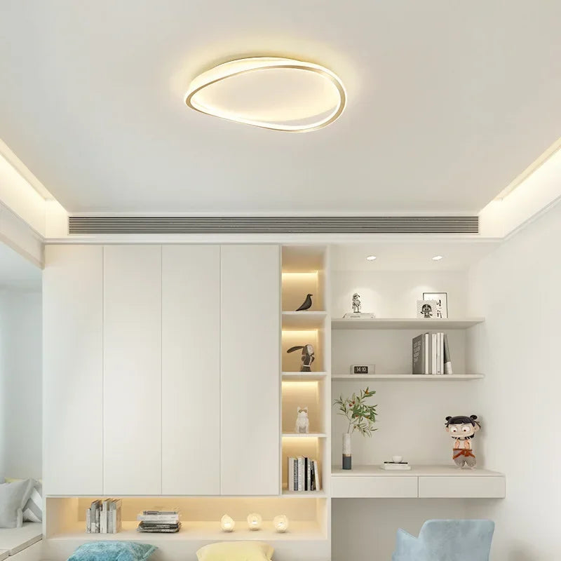 Plafonnier chambre moderne en cercle relief Maison de la Lumière