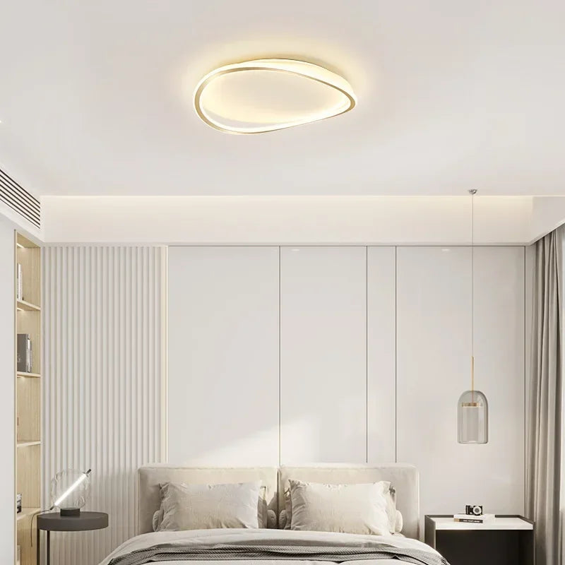 Plafonnier chambre moderne en cercle relief Maison de la Lumière