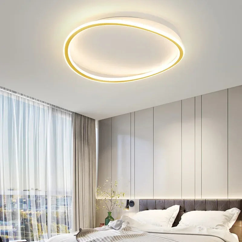 Plafonnier chambre moderne en cercle relief Maison de la Lumière