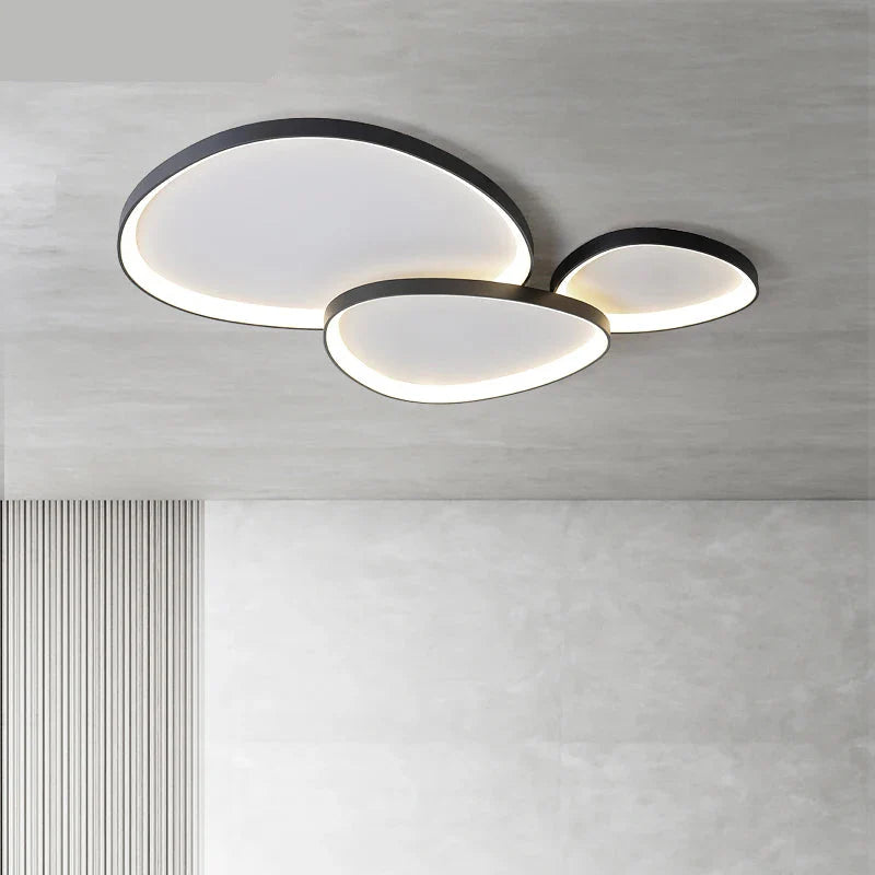 Plafonnier de salon LED moderne et artistique 3 têtes Maison de la Lumière