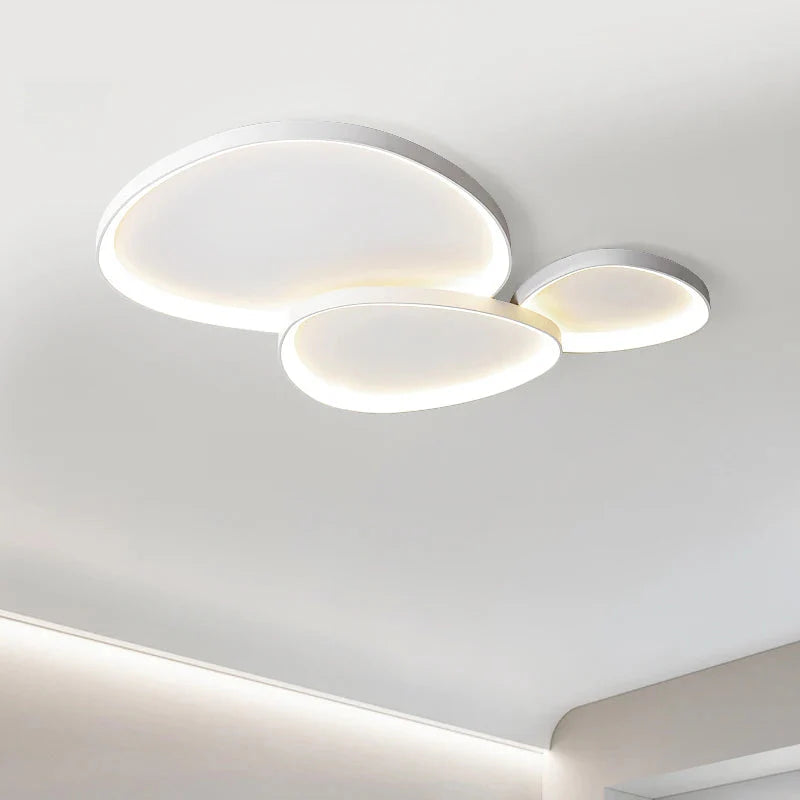 Plafonnier de salon LED moderne et artistique 3 têtes Maison de la Lumière