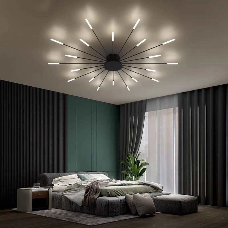 Plafonnier design étoile radiale LED Maison de la Lumière
