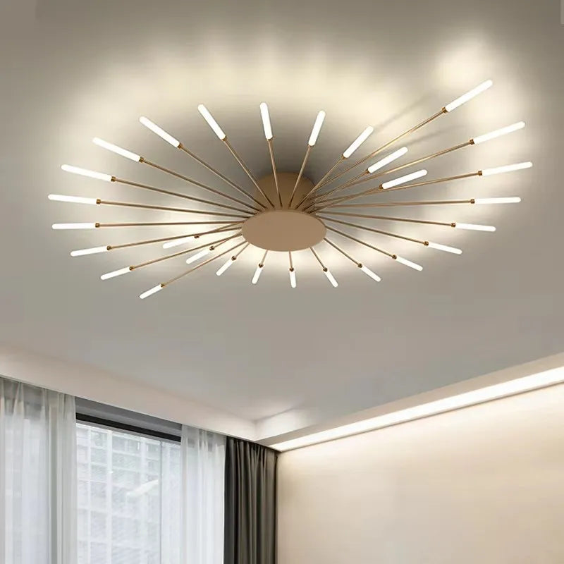 Plafonnier design étoile radiale LED Maison de la Lumière