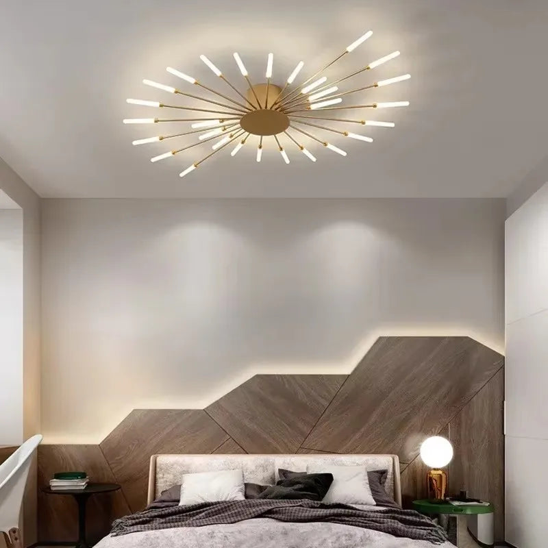 Plafonnier design étoile radiale LED Maison de la Lumière