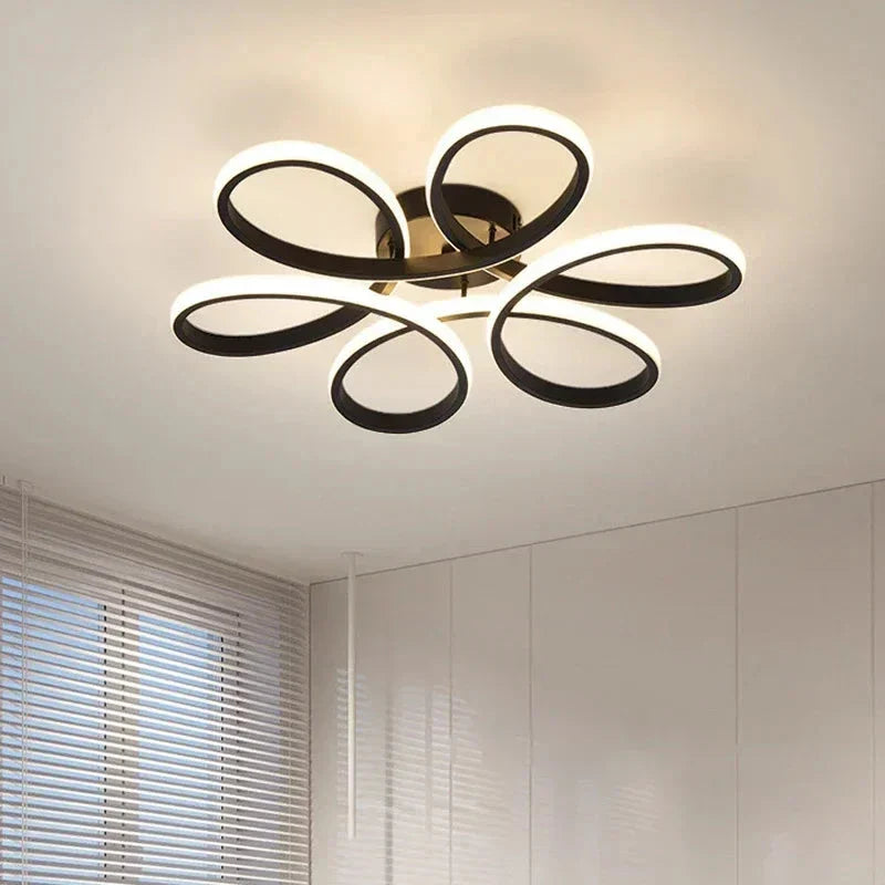 Plafonnier moderne et design en boucle Maison de la Lumière