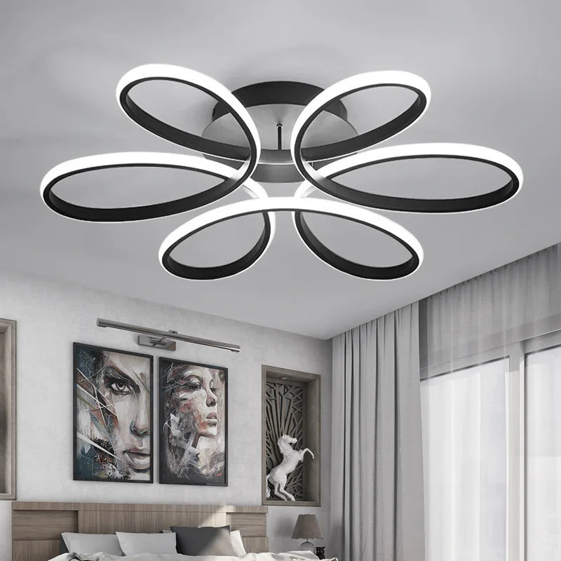 Plafonnier moderne et design en boucle Maison de la Lumière