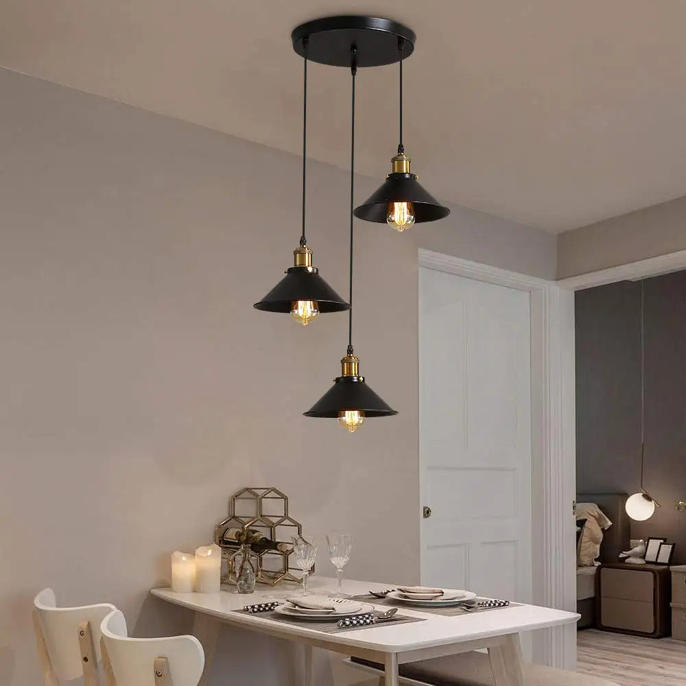 Plafonnier suspendu 3 luminaires vintage Mon Luminaire™