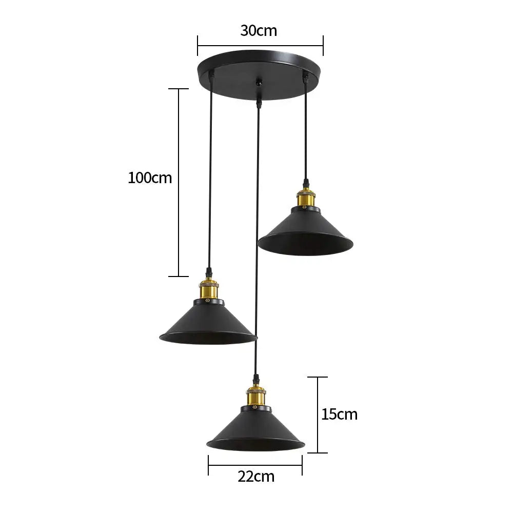 Plafonnier suspendu 3 luminaires vintage Mon Luminaire™