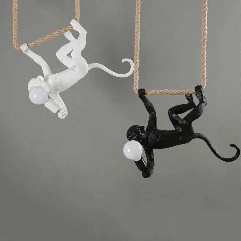 Suspension artistique moderne singe Mon Luminaire™