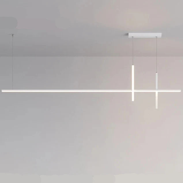 Suspension design LED moderne 3 barres blanche 120cm / Blanc froid (6000K) Mon Luminaire™