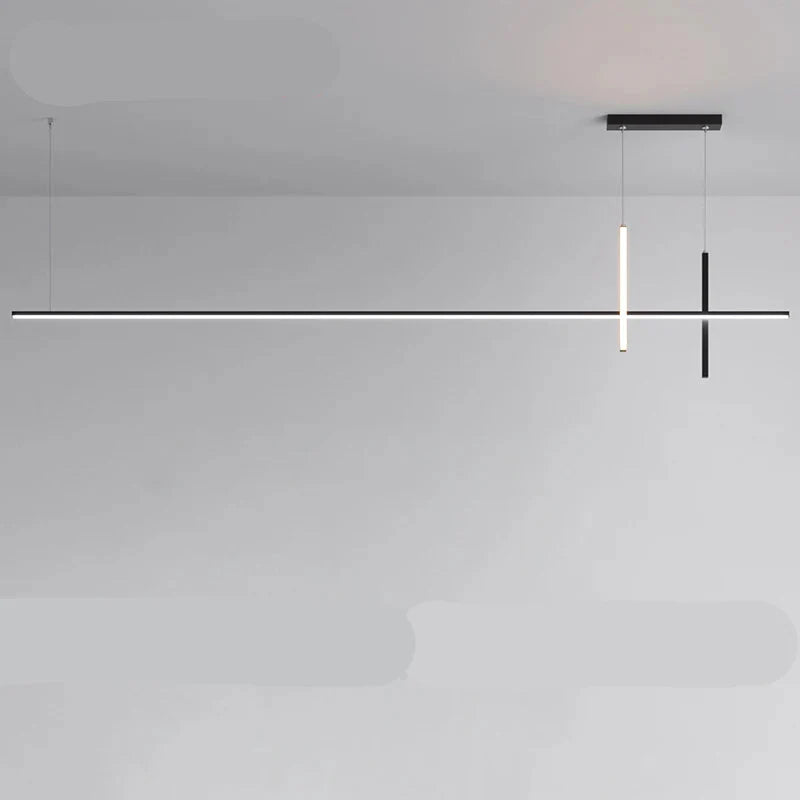 Suspension design LED moderne 3 barres noire 150cm / Blanc chaud (3000K) Mon Luminaire™
