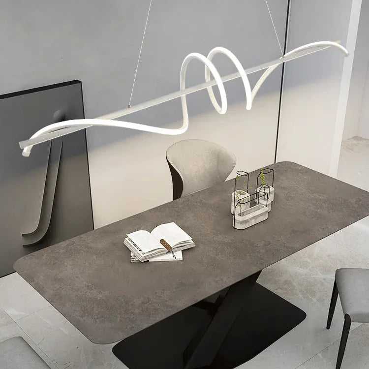 Suspension design LED moderne blanc enroulée Mon Luminaire™