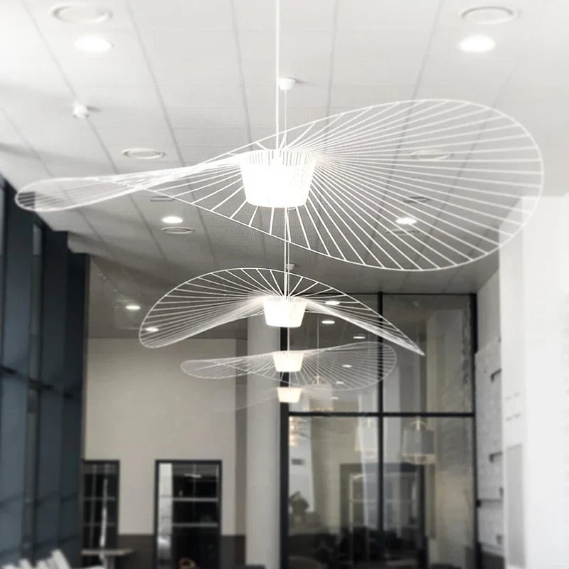 Suspension design moderne abstraite blanche Mon Luminaire™