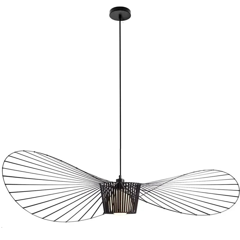 Suspension design moderne abstraite noire D60cm / Blanc chaud (3000K) Mon Luminaire™