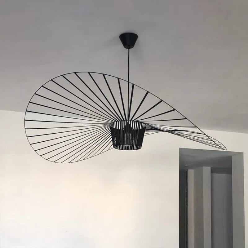 Suspension design moderne abstraite noire Mon Luminaire™