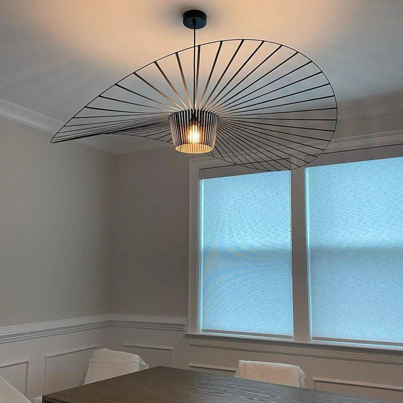 Suspension design moderne abstraite noire Mon Luminaire™