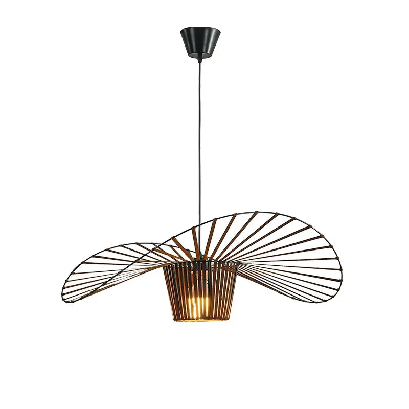 Suspension design moderne abstraite noire Mon Luminaire™