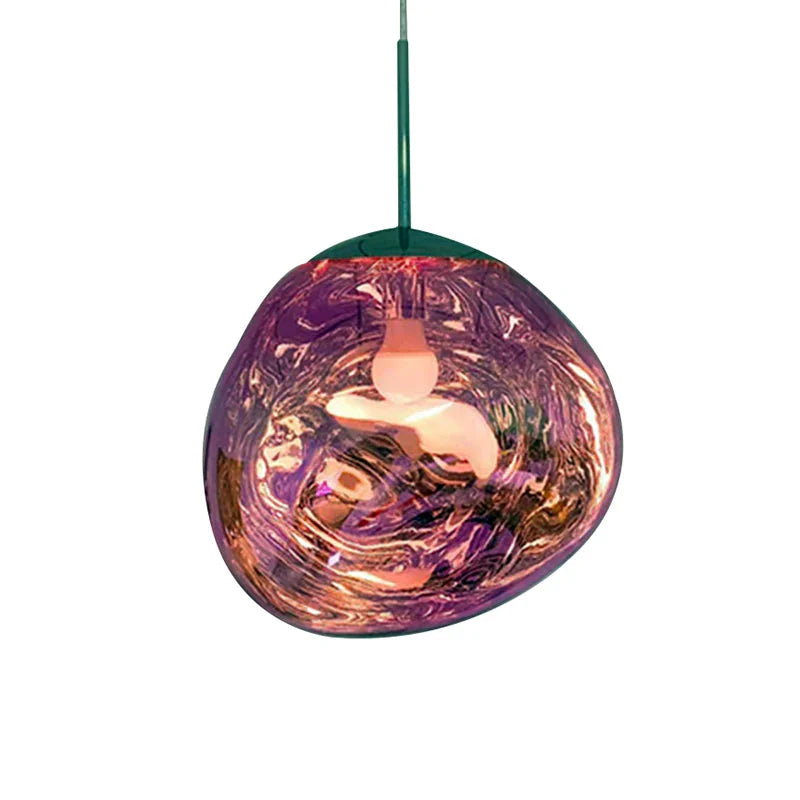 Suspension design moderne en verre soufflé Violet / 40CM Maison de la Lumière