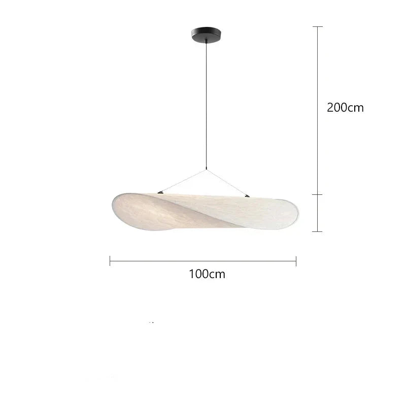 Suspension design moderne luminaire abstrait 100CM / Blanc neutre (4500K) Maison de la Lumière
